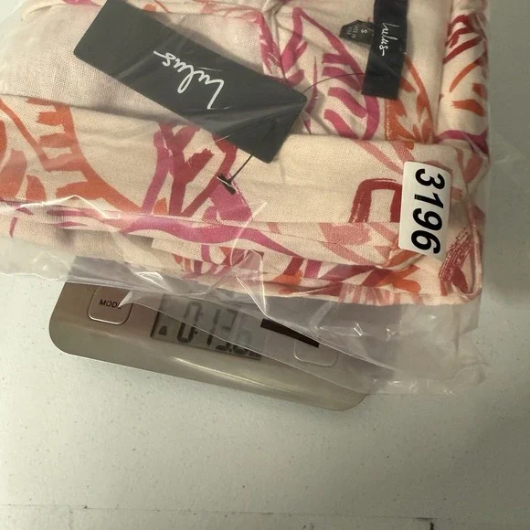 Lulus Blazer Womens Small Linen Blend Floral Leaf Print Open Front Jacket NEW - Picture 11 of 11